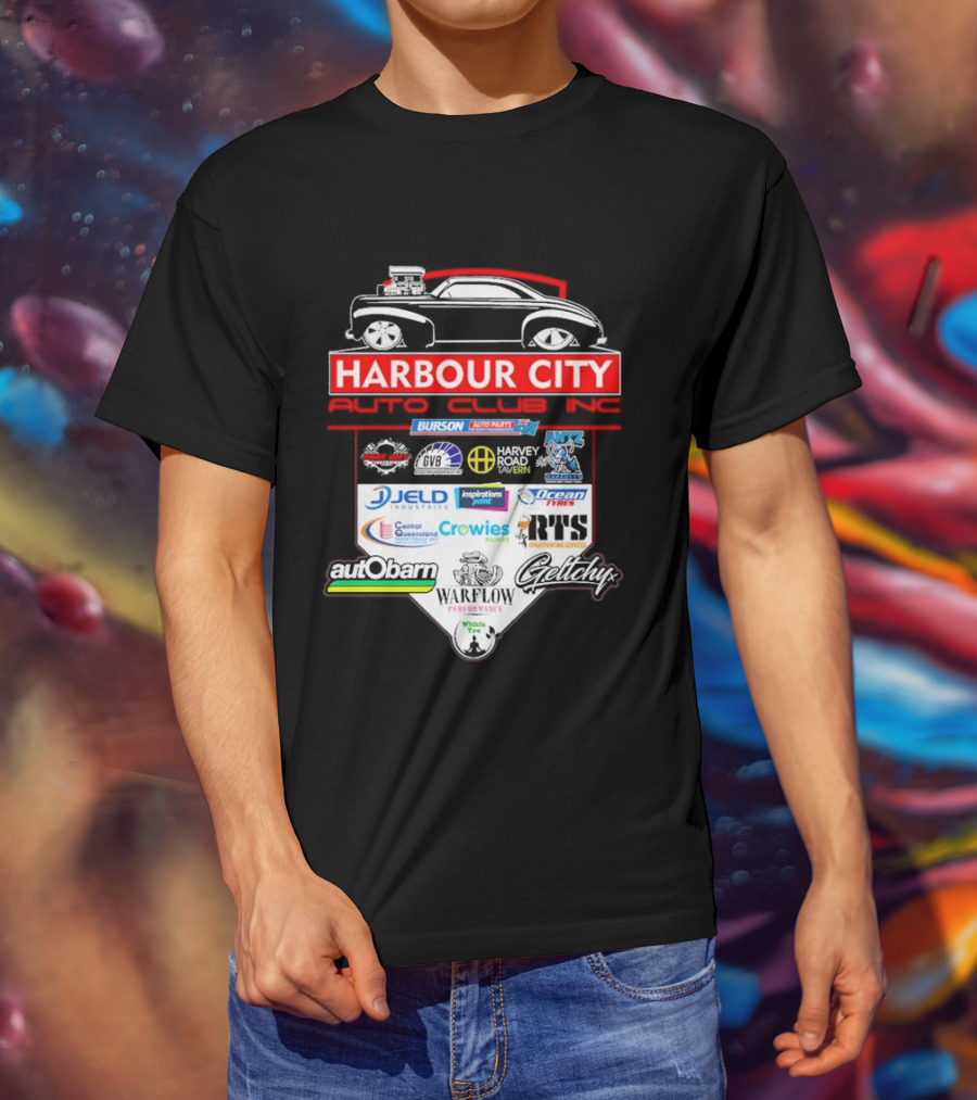 Harbour City Auto Club Burson Central Queensland Crowies Paints Inspirations Paints Wurth Ocean Tyres 2026 T-Shirt