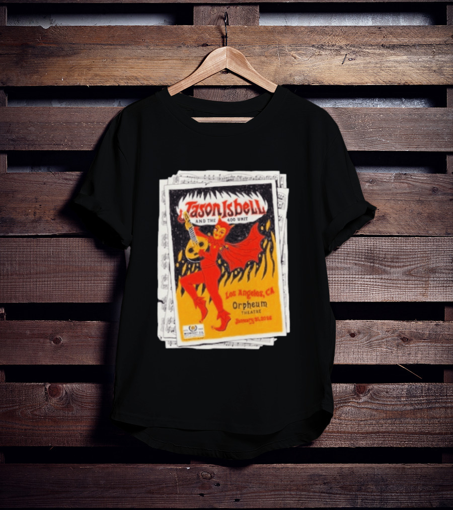 Jason Isbell And The 400 Unit Orpheum Theatre Los Angeles CA January 31 2026 Show T-Shirt