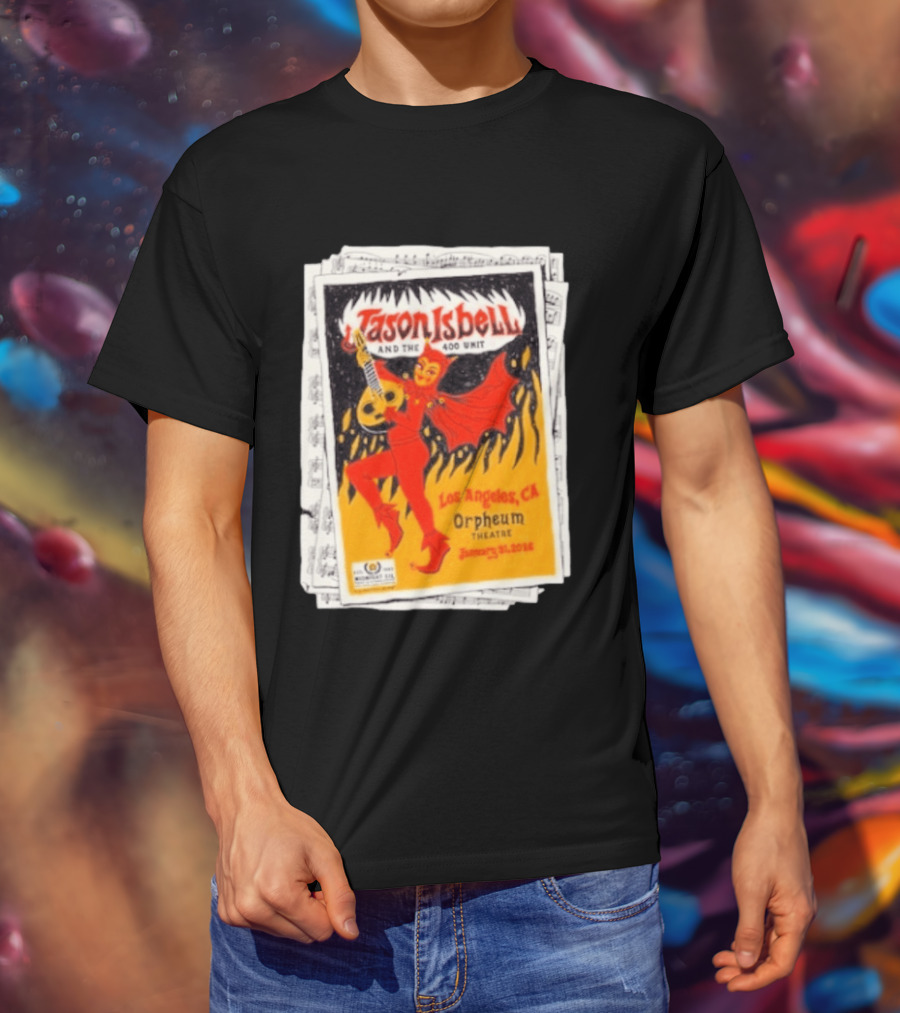 Jason Isbell And The 400 Unit Orpheum Theatre Los Angeles CA January 31 2026 Show T-Shirt