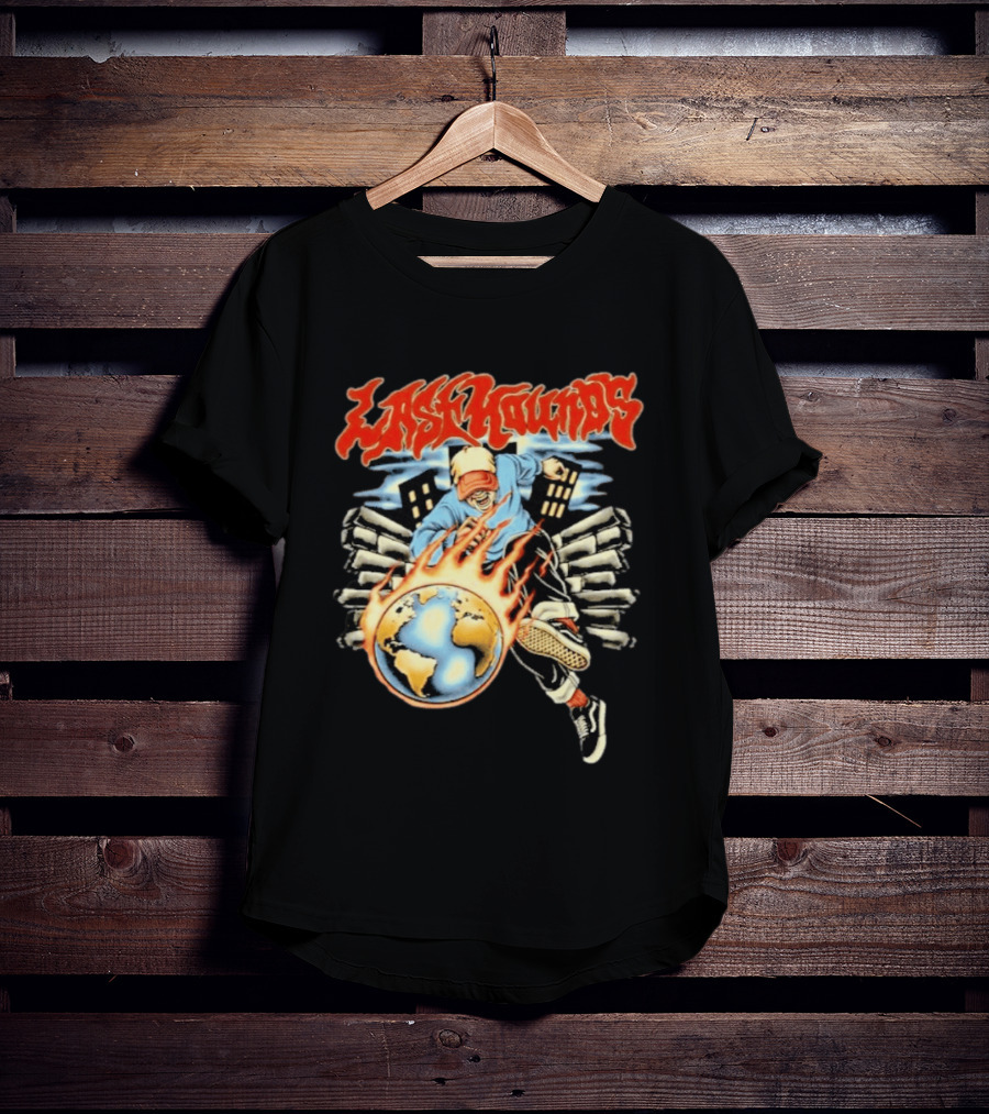 Last Hounds Tour Feb 2026 Flaming Globe T-Shirt