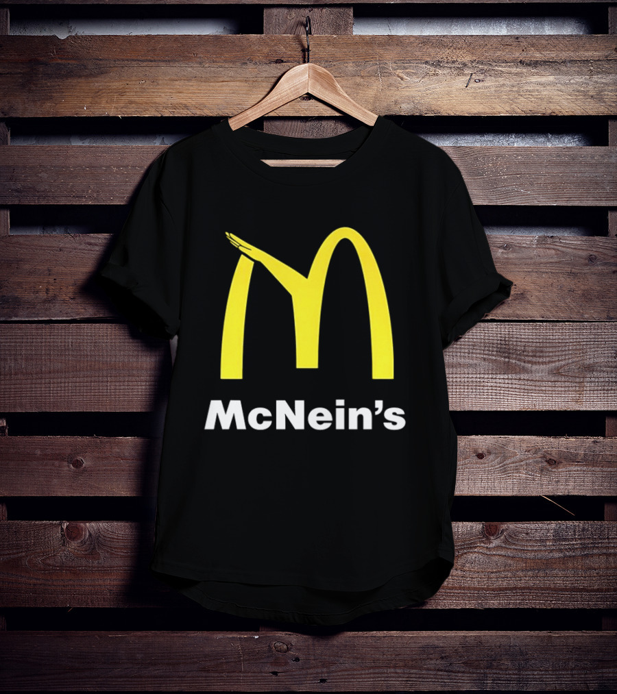 McNein's Parody Fast Food Golden Arches Collaboration T-Shirt