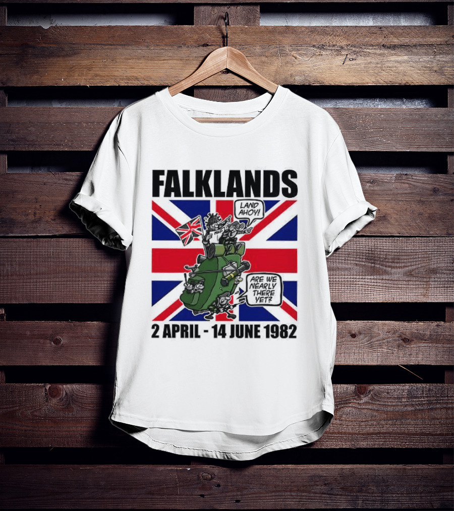 Falklands Tank British Flag 2 April 14 June 1982 T-Shirt