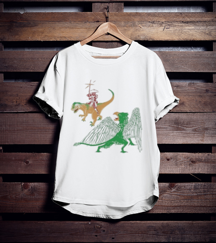 Jack Black Monster Tag Dinosaur And Griffin Fantasy T-Shirt