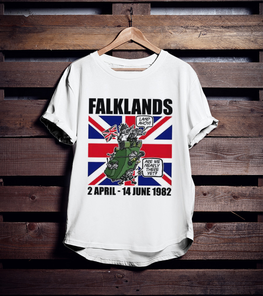 Falklands War 2 April 14 June 1982 Union Jack Tank T-Shirt