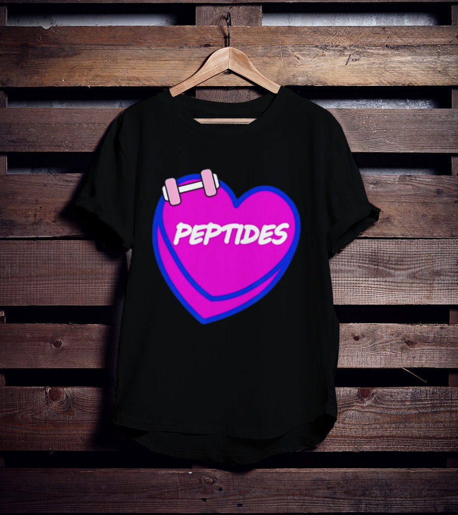 Valentines Day Sweet Hearts Love Peptides Candy Workout T-Shirt