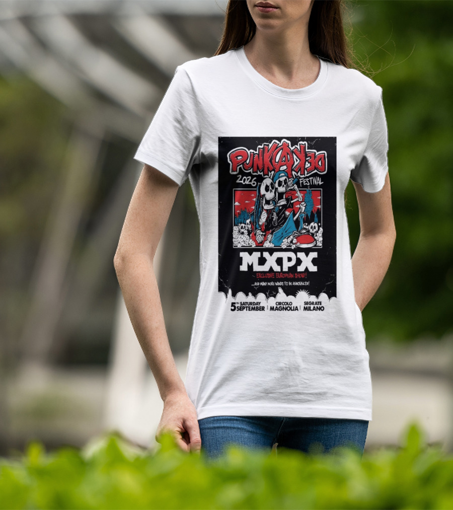 Punkadeka MXPX Exclusive European Show Festival 2026 Sept 5 Segrate Milano T-Shirt