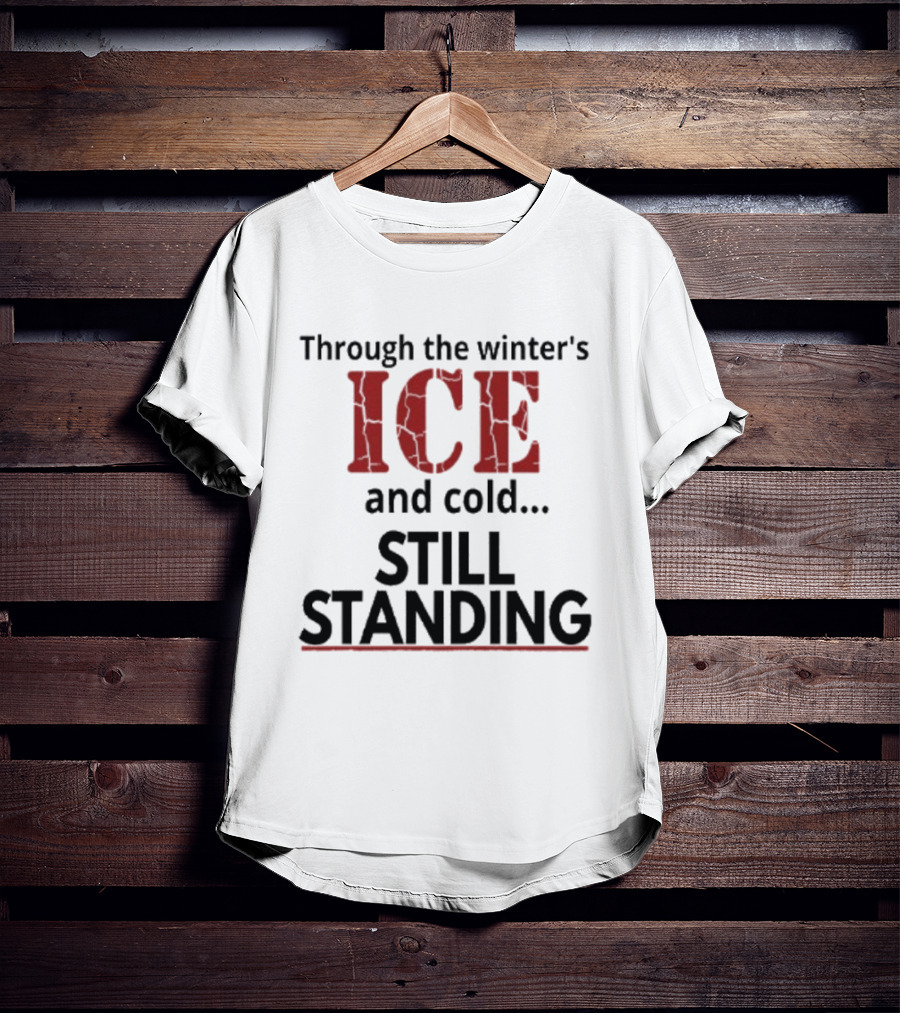 Through The Winter's ICE And Cold Still Standing Streets Of Minneapolis T-Shirt
