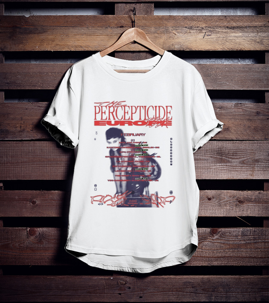 PERCEPTICIDE Europe Tour 2026 Dates And Locations T-Shirt