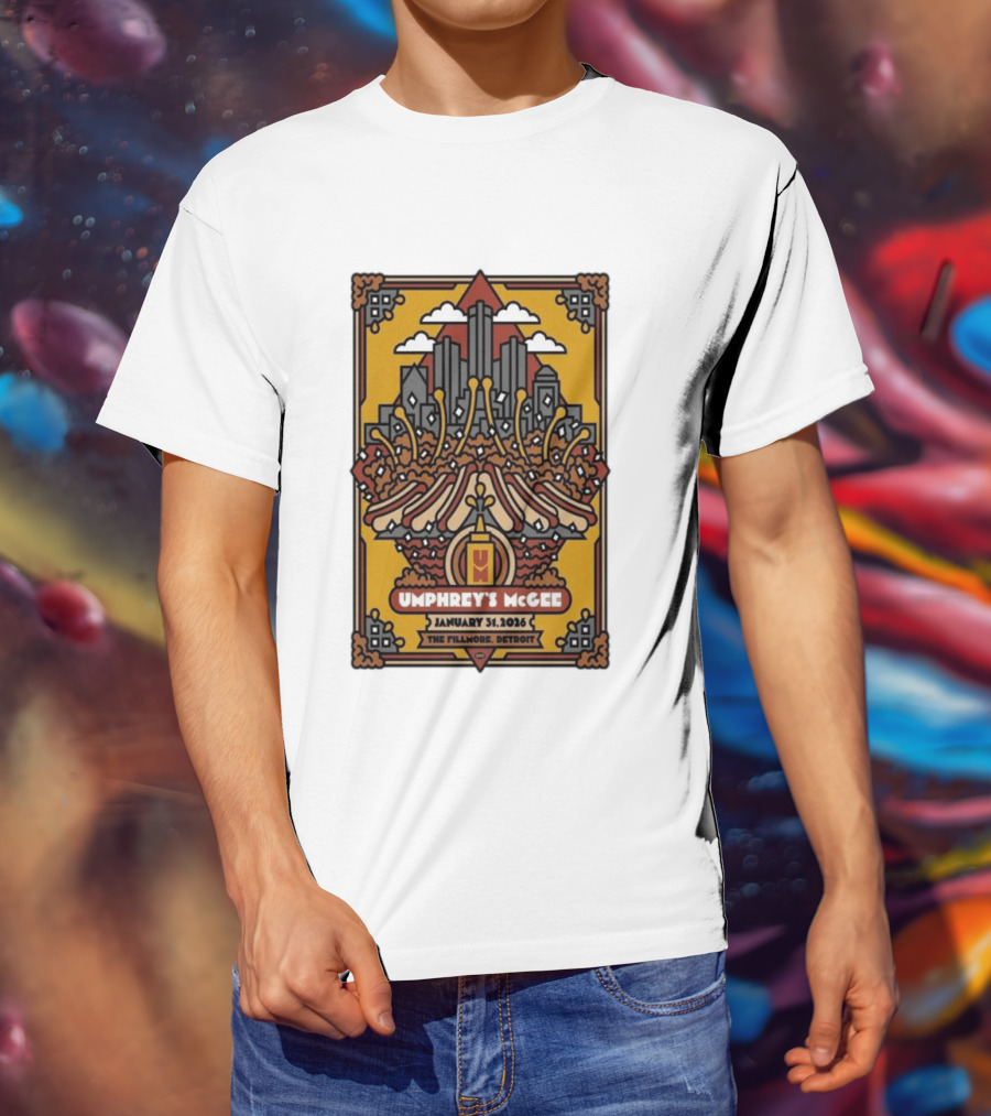 Umphrey's McGee January 31 2026 The Fillmore Detroit Concert T-Shirt