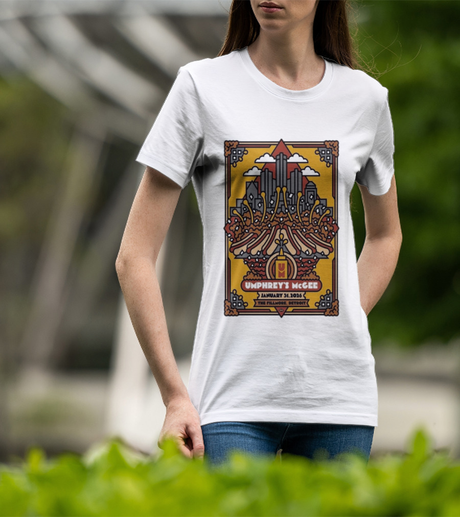 Umphrey's McGee January 31 2026 The Fillmore Detroit Concert T-Shirt