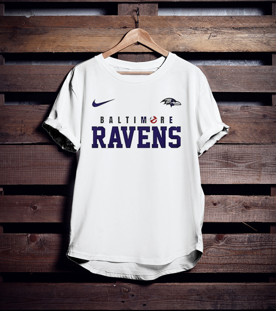 Nike Baltimore Ravens Ghostbusters Who Ya Gonna Call T-Shirt