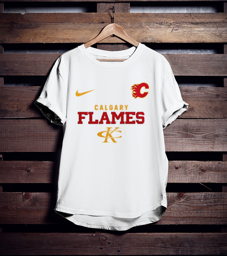 Calgary Flames Kenny Chesney No Shoes Nation Tour Nike Collaboration T-Shirt