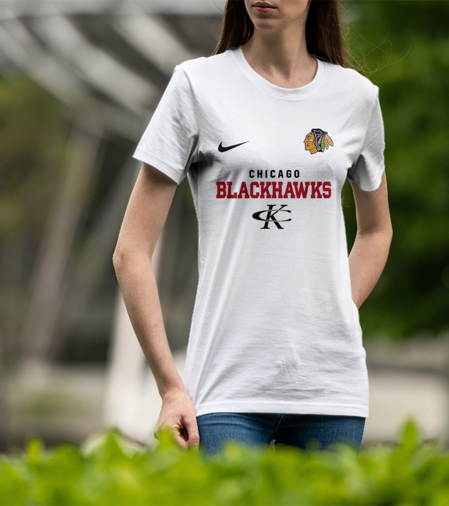 Chicago Blackhawks Kenny Chesney No Shoes Nation Tour Nike Collaboration T-Shirt