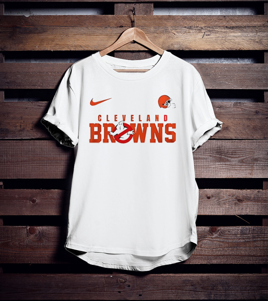 Cleveland Browns Ghostbusters Nike Collaboration Who Ya Gonna Call T-Shirt