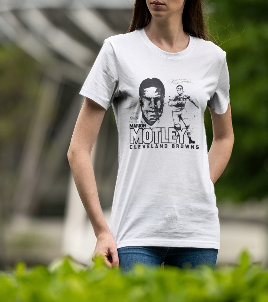 Marion Motley Cleveland Browns NFL Hall Of Fame Legend T-Shirt