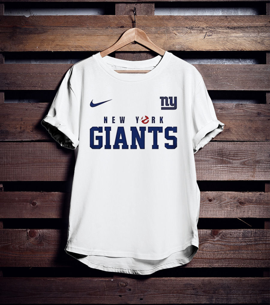 New York Giants Ghostbusters Collaboration Who Ya Gonna Call Nike NFL T-Shirt