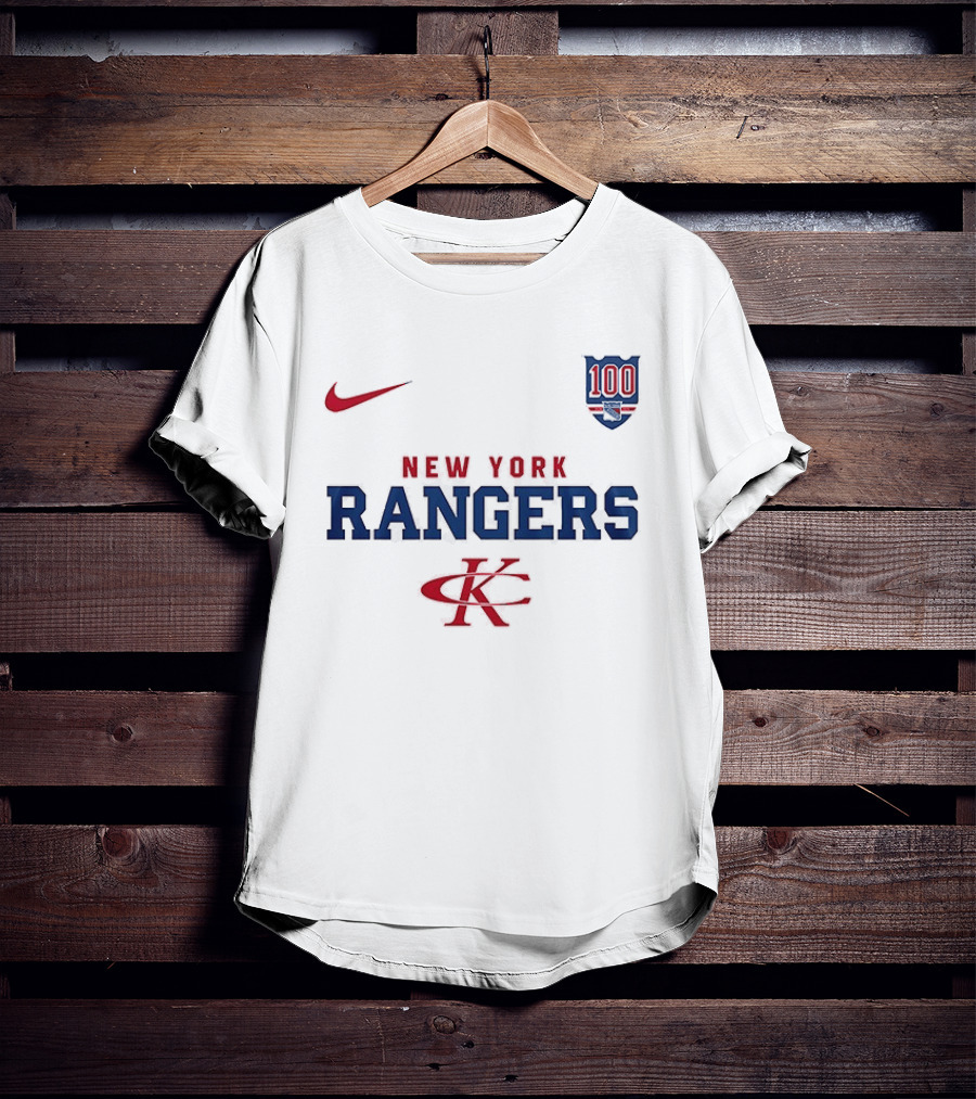 New York Rangers Kenny Chesney No Shoes Nation Tour Nike Collaboration 100th Anniversary T-Shirt