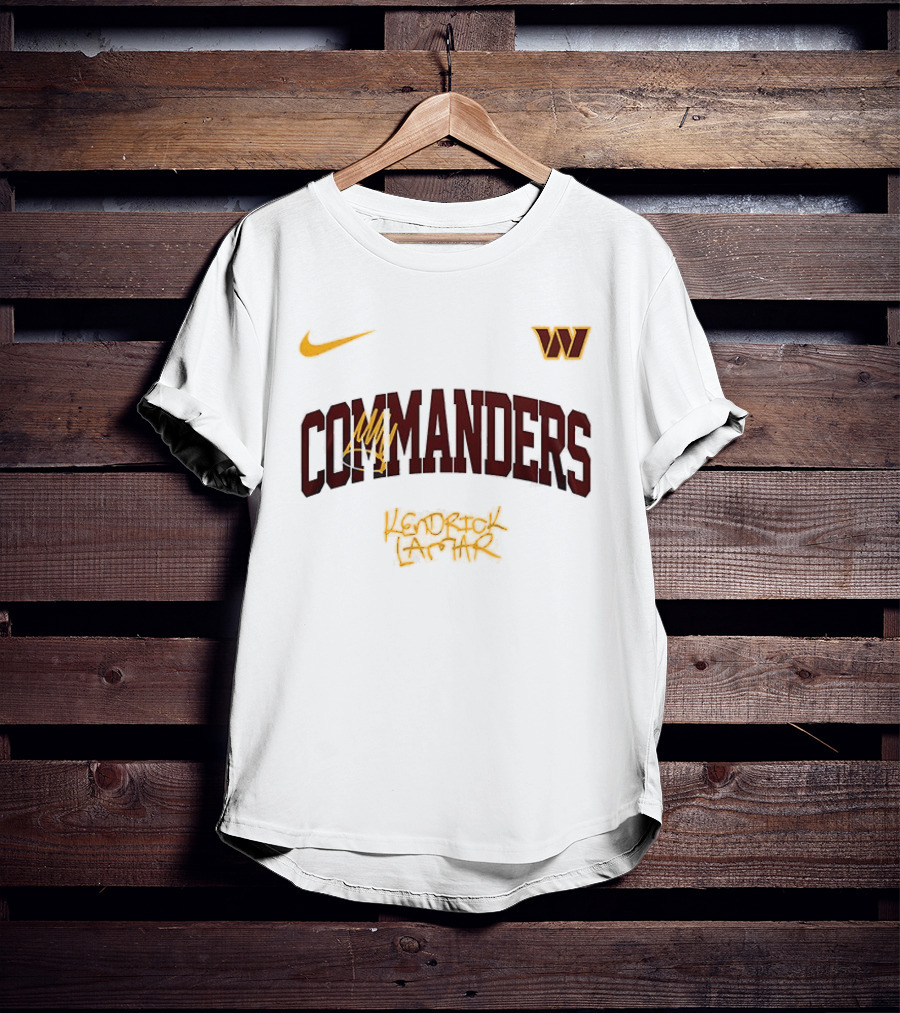 Washington Commanders Nike W Logo King Kunta Kendrick Lamar Collaboration T-Shirt