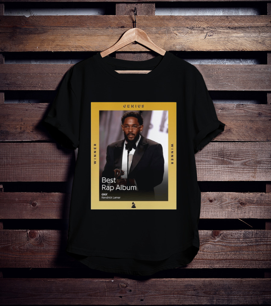 Genius Winner Kendrick Lamar Best Rap Album GNX T-Shirt
