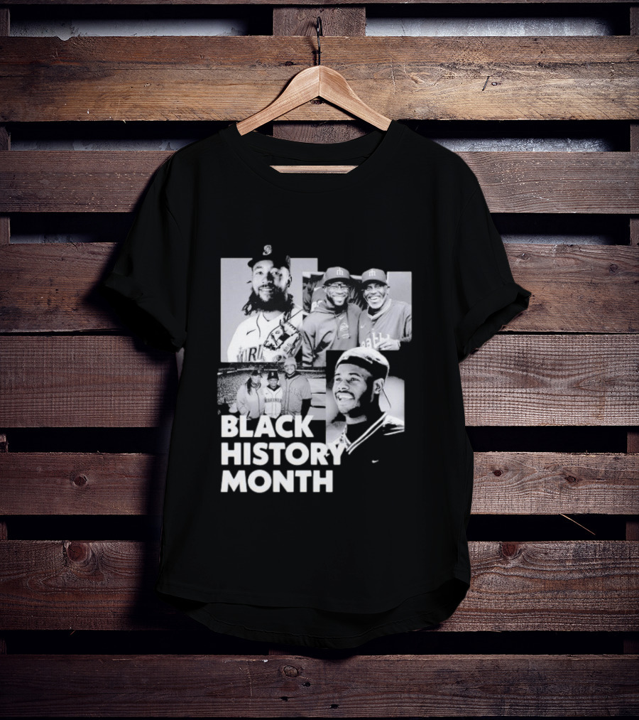 Seattle Mariners Ken Griffey Jr Black History Month Celebration T-Shirt