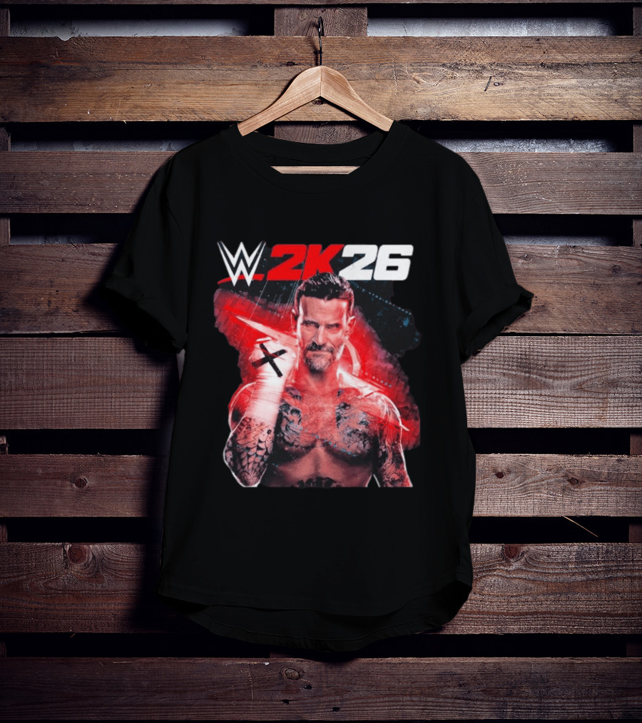 WWE 2K26 CM Punk Best In The World Cover Star Edition T-Shirt