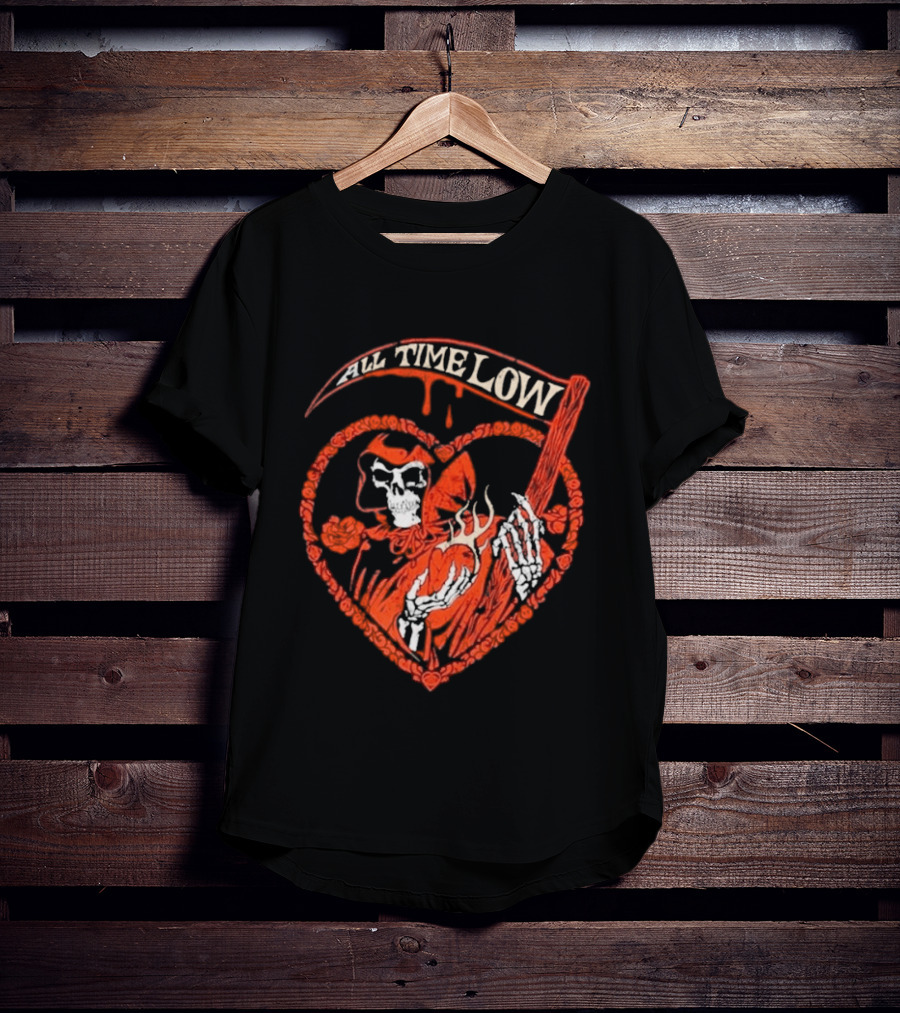 All Time Low Reaper Heart Valentine 2026 T-Shirt