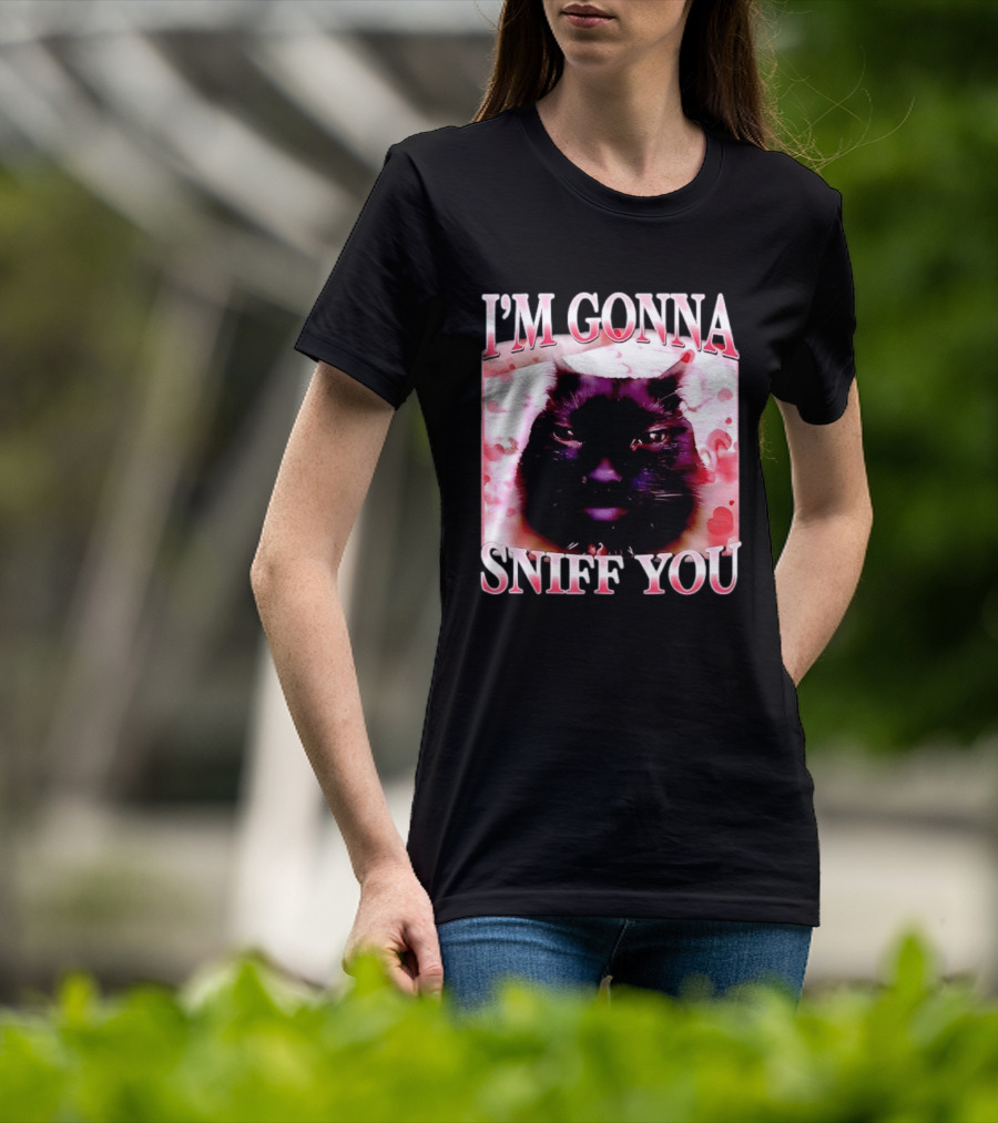 I'm Gonna Sniff You Cat Meme Valentine Aesthetic T-Shirt