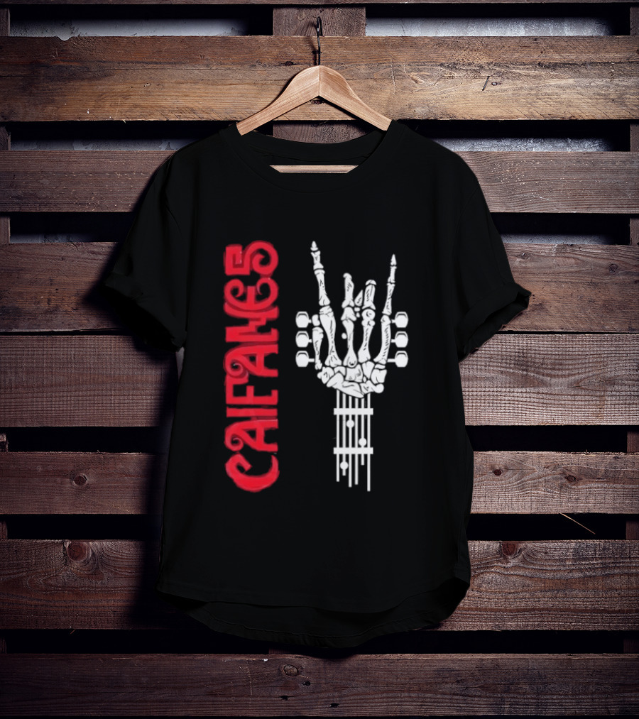 CAIFANES Skull Guitar Rock Silence T-Shirt