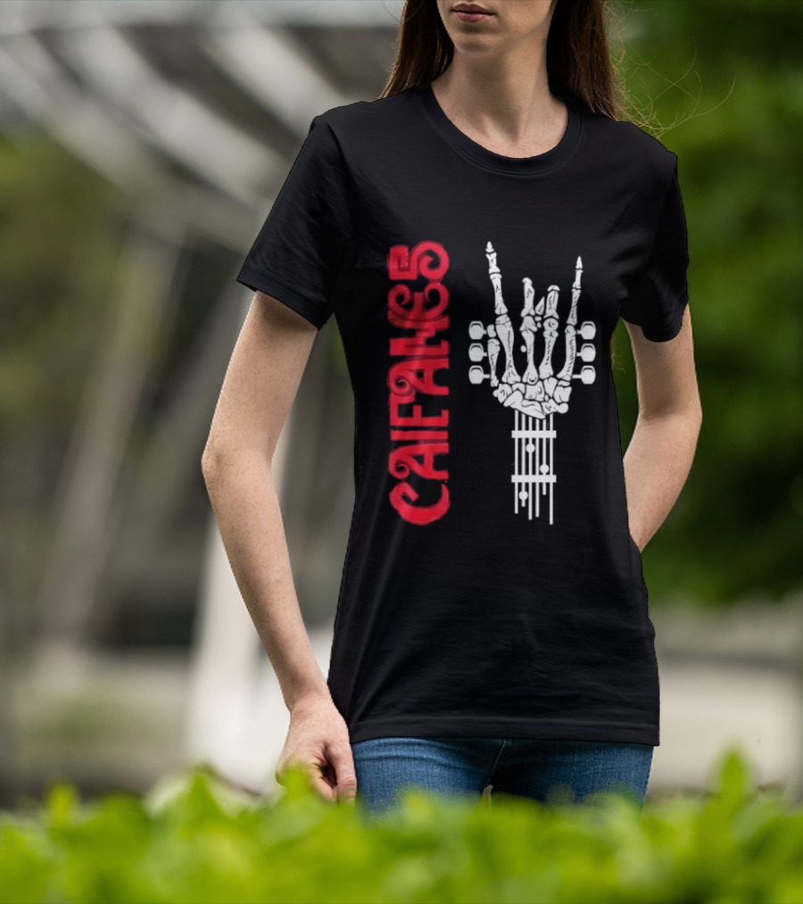 CAIFANES Skull Guitar Rock Silence T-Shirt