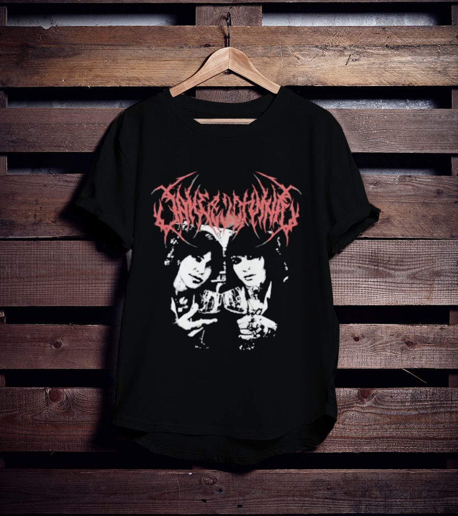 Jake Webber JNJ Metal Band Inspired Art With Dual Portraits T-Shirt