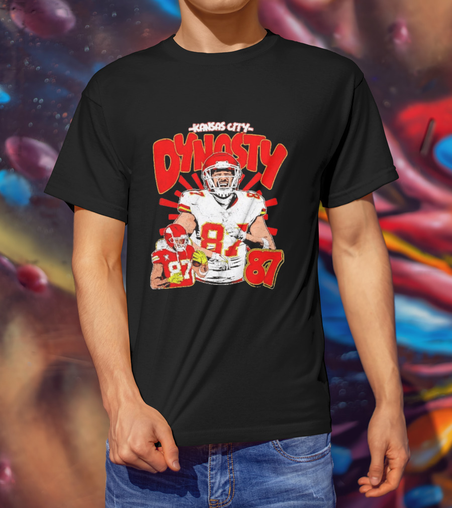 Kansas City Dynasty 87 Kelce Football Legacy T-Shirt