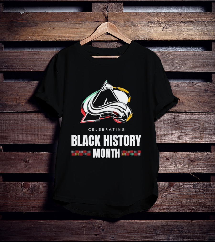 Celebrating Black History Month Colorado Avalanche T-Shirt