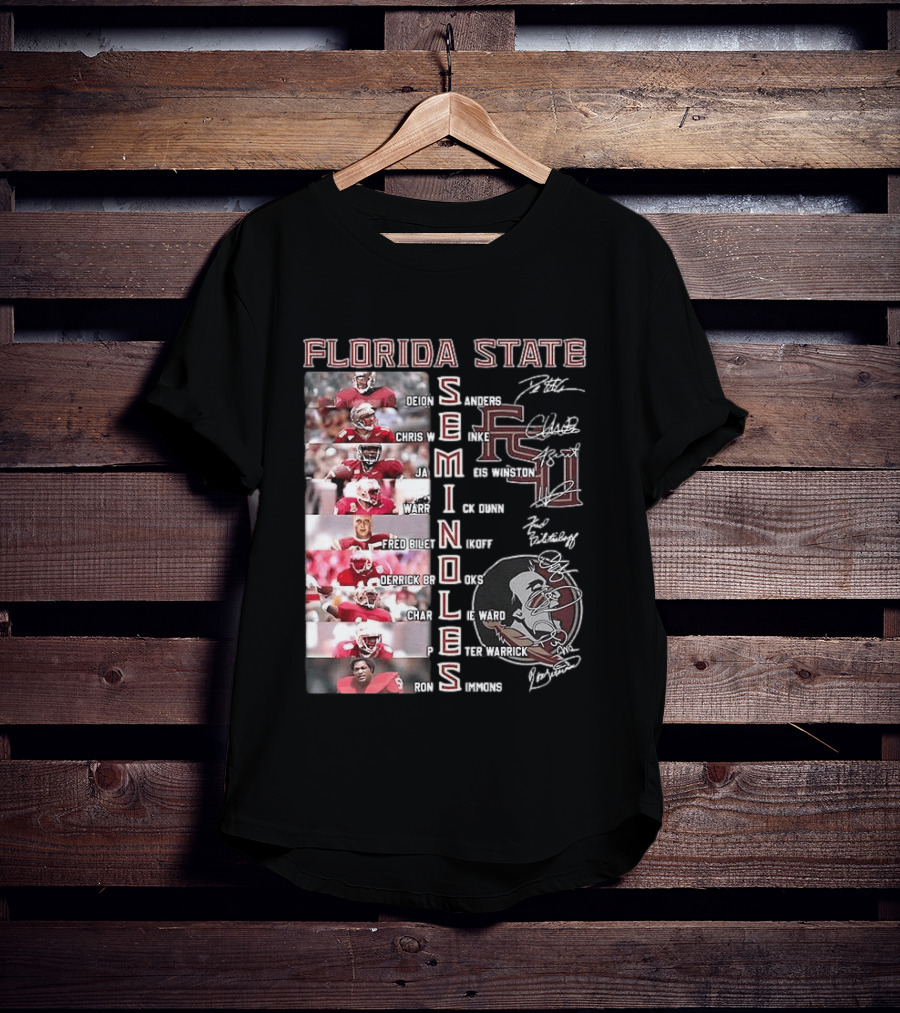 FSU Seminoles Football Player College Name And Thank You For The Memories T-Shirt