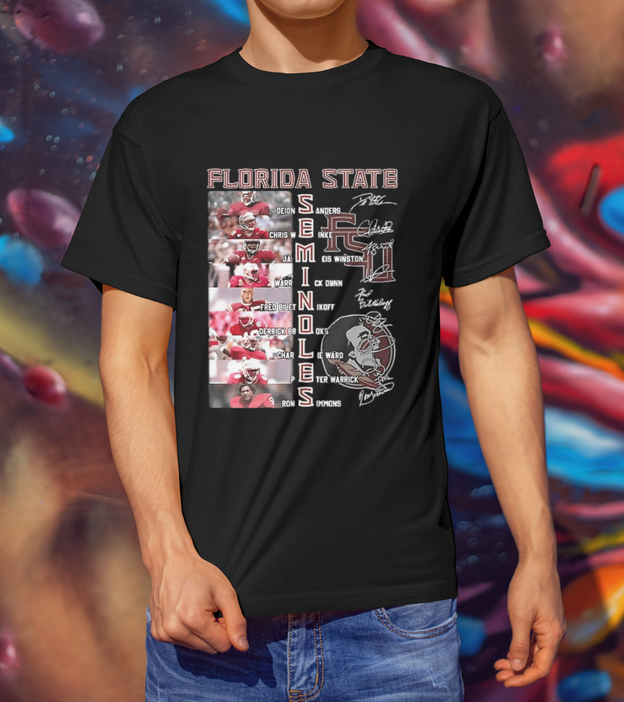 FSU Seminoles Football Player College Name And Thank You For The Memories T-Shirt