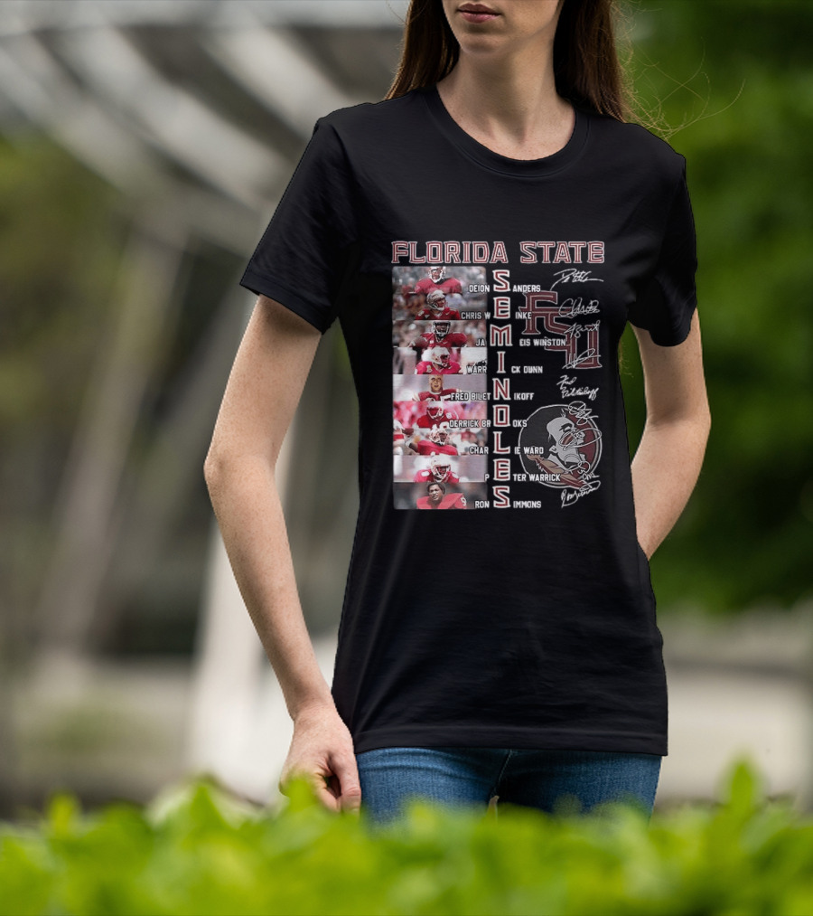 FSU Seminoles Football Player College Name And Thank You For The Memories T-Shirt