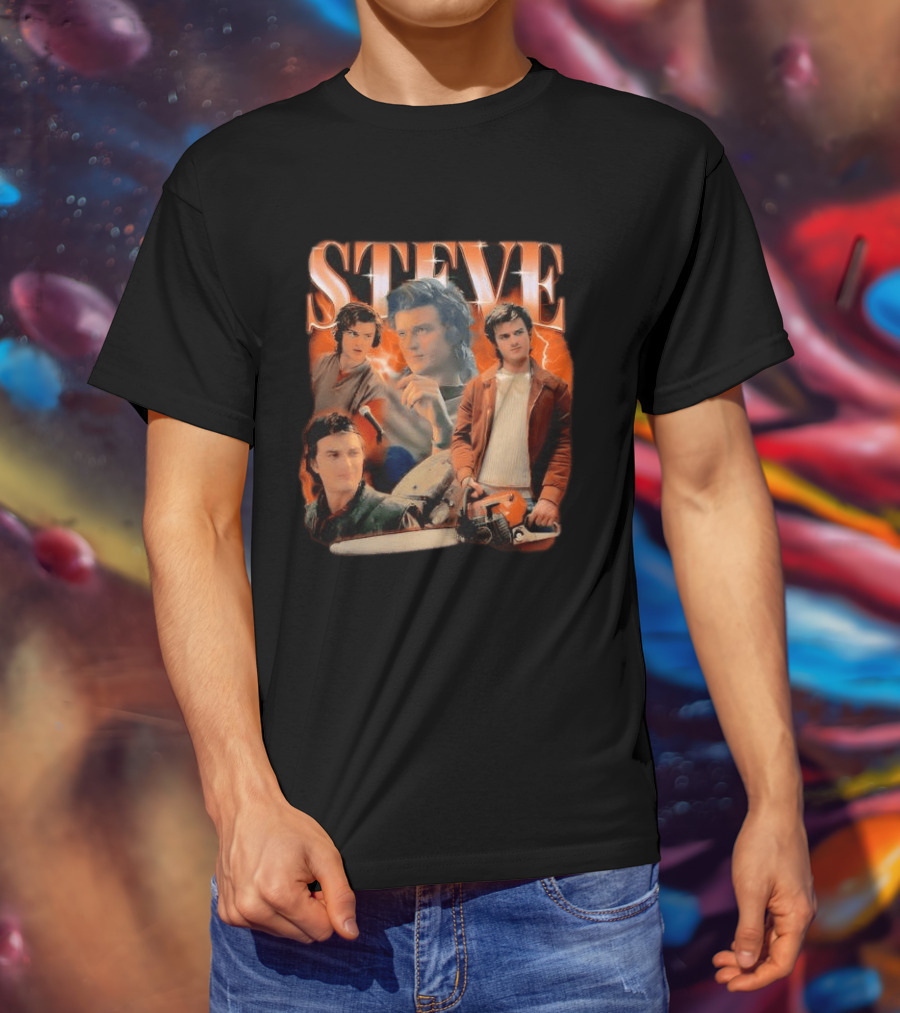 Steve Heartthrob Electric Style Stranger Things T-Shirt