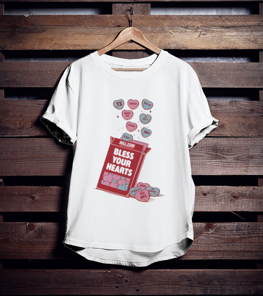 Bless Your Hearts Y'all Texas BBQ Tacos Tex Mex Rodeo Cowboys Sweet Tea Country T-Shirt