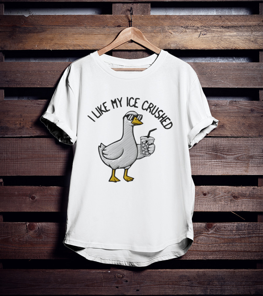 I Like My ICE Crushed Goose Abolish ICE T-Shirt