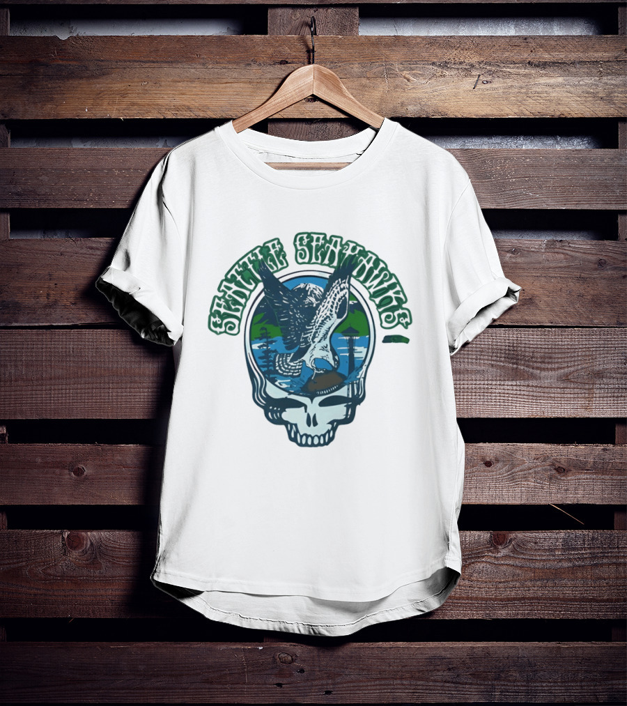 Seattle Seahawks Grateful Dead Steal Your Face Eagle T-Shirt