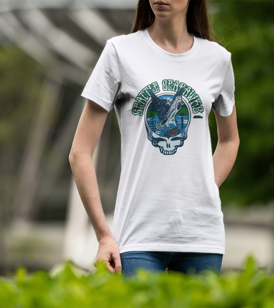 Seattle Seahawks Grateful Dead Steal Your Face Eagle T-Shirt