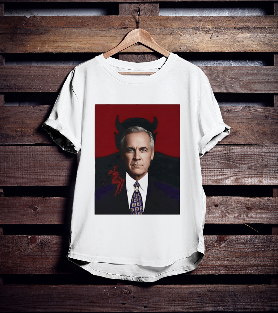 Mark Carney Devil Horns Red T-Shirt