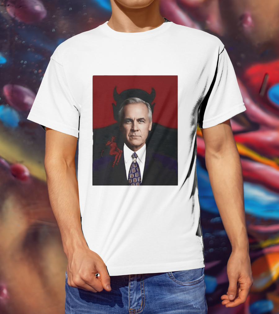 Mark Carney Devil Horns Red T-Shirt