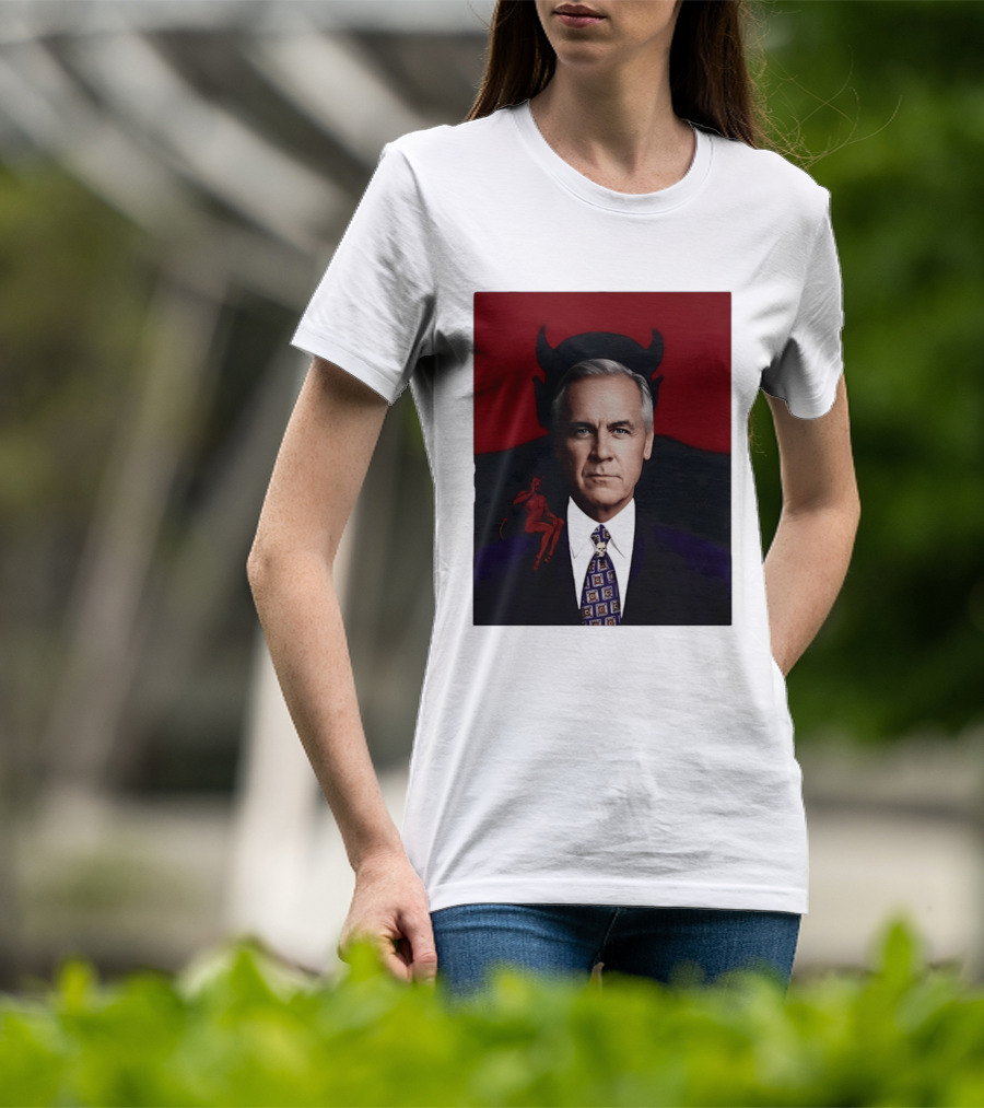 Mark Carney Devil Horns Red T-Shirt