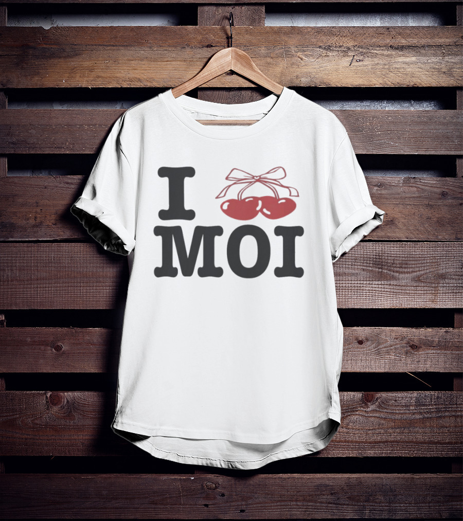 Cozy Crush I Love Moi Cherry Bow T-Shirt
