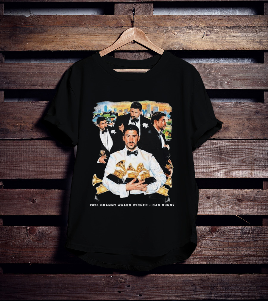 Congrats Bad Bunny 2026 Grammy Award Winner Album Of The Year T-Shirt