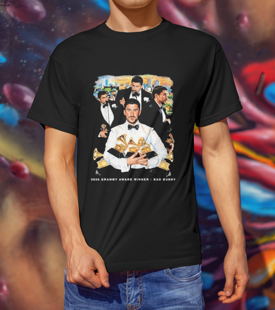 Congrats Bad Bunny 2026 Grammy Award Winner Album Of The Year T-Shirt