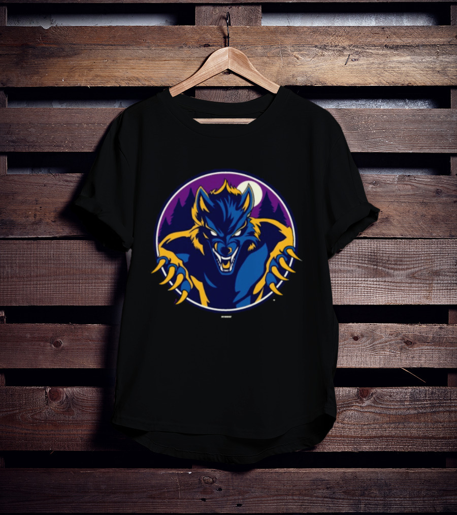 Michigan Dogmen Bimm Ridder Wolf Moon Forest Clawing Beast T-Shirt