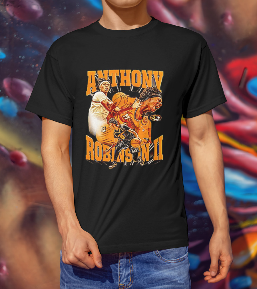 Anthony Robinson II Mizzou Tigers Basketball Player Iconic Moment T-Shirt