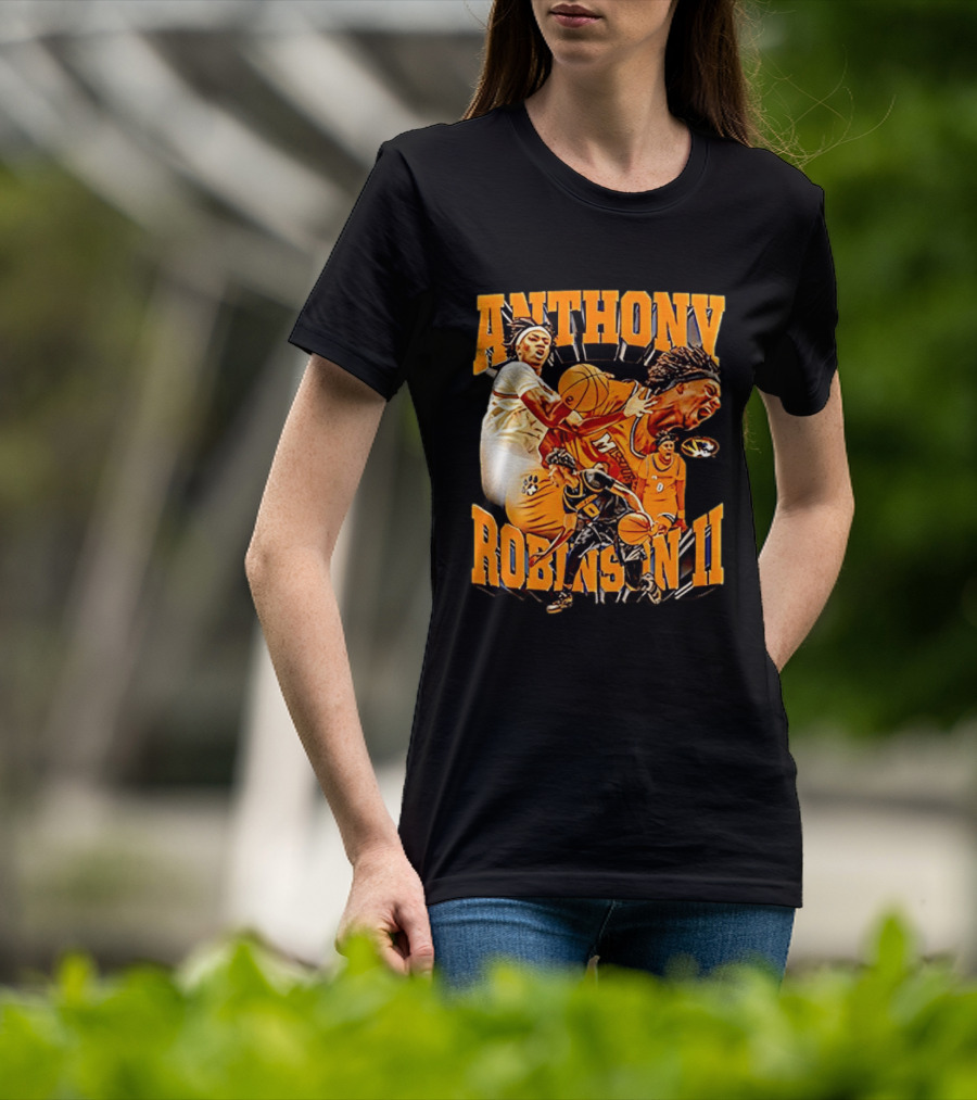 Anthony Robinson II Mizzou Tigers Basketball Player Iconic Moment T-Shirt