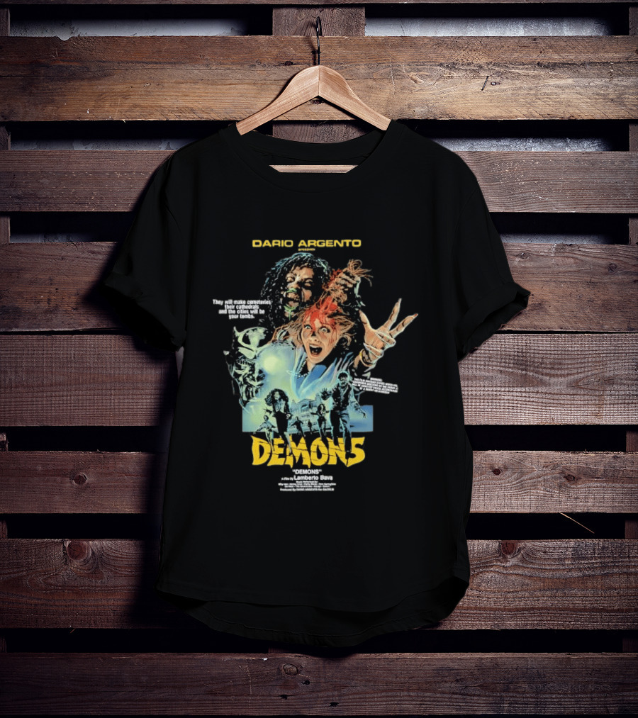 Dario Argento Demons Orgy Of Bloodshed Lamberto Bava Cult Horror Film T-Shirt